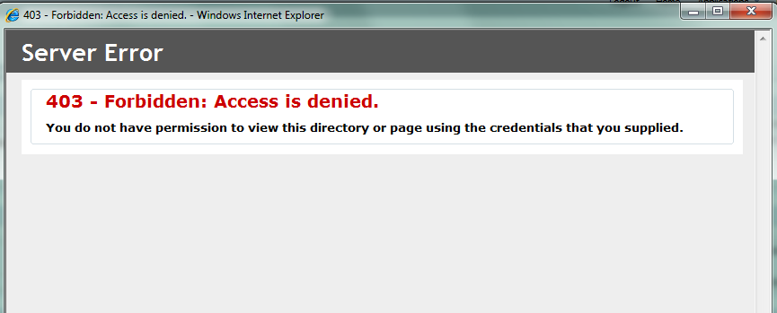 403 Forbidden Error - LDninjas
